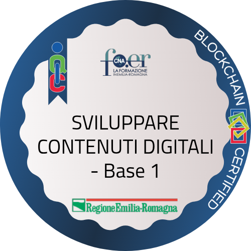 SVILUPPARE CONTENUTI DIGITALI - Base 1